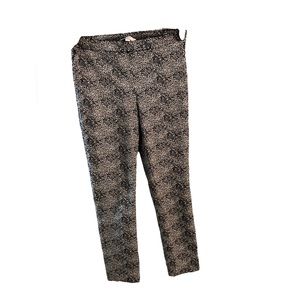 Jules and Leopold straight leg leopard print leggings/pants